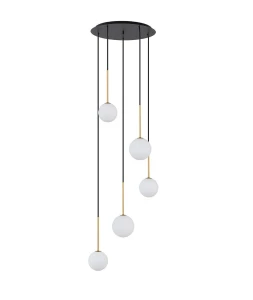 Piękna lampa wisząca z białymi kloszami KALO 110303/N             