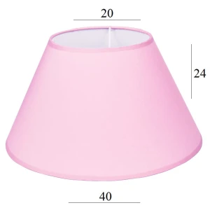 Różowy ABAŻUR do lampy stojącej 6S 20/40 wys 24 