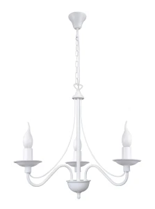 Biała lampa wisząca ROSSI 1397E/AX 3-ramienna