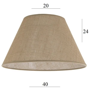 Abażur do lampy podłogowej 6S juta 20/40 wys 24 