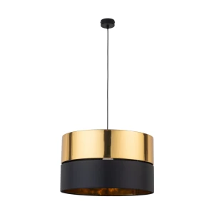 Pojedyncza czarno-złota lampa wisząca HILEN 14346/TK   