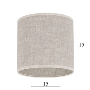 Abażur w kształcie walca 1W-E27 len 15/15   