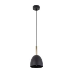 Pojedyncza czarno-złota lampa wisząca NORED 14870/TK    