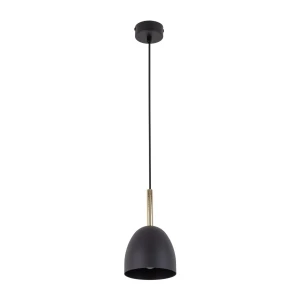 Pojedyncza czarno-złota lampa wisząca NORED 14870/TK    