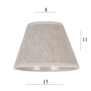 ABAŻUR klosz do lampy 1S-E14 len 8/15 wys 11 