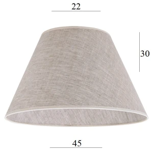 Duży abażur do lampy stojącej stożek 8S LEN 22/45 wys 30 