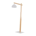 Lampa podłogowa stojąca z białym kloszem OSILO 15592/TK          