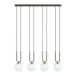 Czarna stylowa lampa wisząca GLOM 11112/4/E   