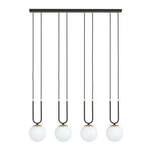 Czarna stylowa lampa wisząca GLOM 11112/4/E   