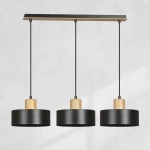 Stylowa czarna lampa do salonu TOREN 11046/3/E     