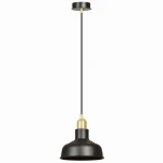 Czarna lampa z kloszem IBER 11042/1/E 