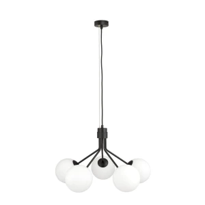 Czarna wisząca lampa z kloszami NOWO 1138/5/E    