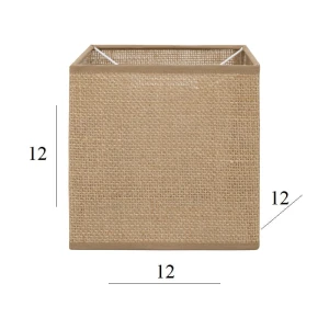 Abażur do lampy sześcian 1K-E27 juta 12/12 wys 12   