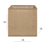 Abażur do lampki sześcian 2K-E27 juta 16/16 wys 16    