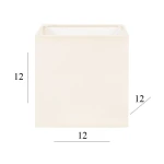 Abażur do lampy sześcian 1K-E27 ecru 12/12 wys 12      