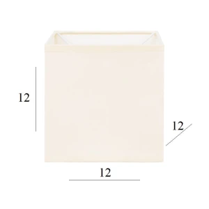 Abażur do lampy sześcian 1K-E27 ecru 12/12 wys 12      