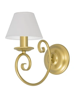 Stylowy złoty kinkiet DOMINO O3010 K1 ZL/1S/01/Le 