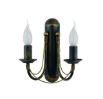 AROP 1203/N 2-ramienny postarzany kinkiet świecznikowy 