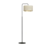 Lampa podłogowa z dużym abażurem HILDO 11052/LP1/BL/WHITE/E