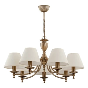 Stylowy żyrandol z abażurami do salonu SOFE 118347/AA  7-ramienny  