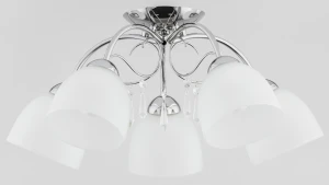 Plafon sufitowy z kryształkami do salonu NETO 127715/AA 5-ramienny