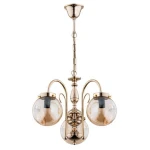 Nowoczesny złoty żyrandol salonowy HIRE 128273/AA 3-płomienny
