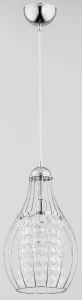 Chromowa wisząca lampa z kryształkami PERE 160644/AA 