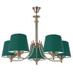 Stylowy żyrandol do salonu patyna  AZALIA 615-5/35 5-płomienny