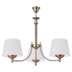 Patynowy klasyczny żyrandol AZALIA 615-3/01 3-płomienny   