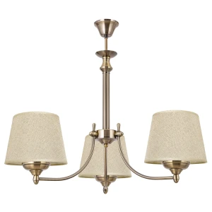 Złoty żyrandol do sypialni  AZALIA 615-3/07 3-płomienny     