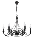 Świecznikowy żyrandol do salonu HORTENSJA 1382-6 6-płomienny
