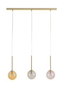 Oryginalna złota lampa z kloszami BASO 11119E_40/AX