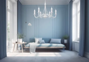 Świecznikowy biały żyrandol do salonu HORTENSJA 1382-6/BIA 6-płomienny 