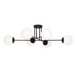 Czarna stylowa lampa sufitowa SAWE K-14925/KA   