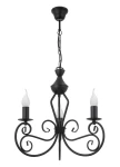 DALIA 1374-3 czarna lampa wisząca 3-płomienna