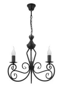 DALIA 1374-3 czarna lampa wisząca 3-płomienna