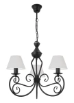 Czarny żyrandol do pokoju DALIA 1374-3/1S/01 3-płomienny