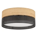 Elegancki czarny plafon sufitowy NIKOLA 14800/TK