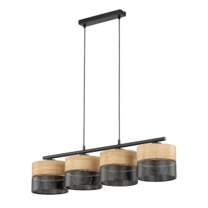 Stylowa lampa wisząca z pięknymi kloszami NIKOLA 14802/TK