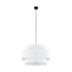 Lampa z białym lnianym abażurem CALISIO 15095/TK