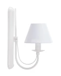 Biały kinkiet z abażurem do salonu JEWESOS 12047/26/01