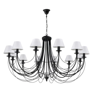 JEWESOS 12041/27/01 duża czarna lampa do salonu