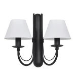 Czarny podwójny kinkiet od salonu JEWESOS 12046/27/01