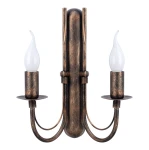 Postarzany kinkiet podwójny do przedpokoju JEWESOS 12046/24