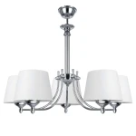 Elegancki żyrandol w kolorze chrom  AZALIA CHROM 615-5/CH/01 5-płomienny