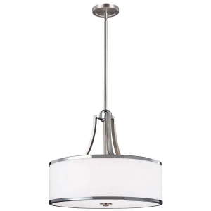 Elegancka lampa do salonu wisząca srebrna PROJECT PAT FE/P1ROSPECT/PARK/4P/EL