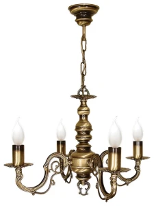 Świecznikowy żyrandol 4-ramienny ANTERS 1O1314/W4/Le