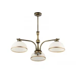 Żyrandol ze szklanymi kloszami do kuchni MONTE 11163 MN 3/J 3-płomienny