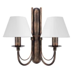 Czarno-złoty kinkiet dwu-punktowy klasyczny JEWESOS 12046/24/01