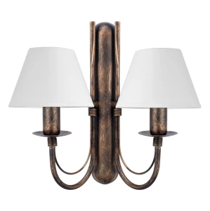 Czarno-złoty kinkiet dwu-punktowy klasyczny JEWESOS 12046/24/01